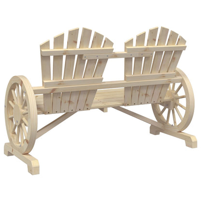 Sedia da Giardino Adirondack 2 Posti in Legno Massello di Abete - homemem39