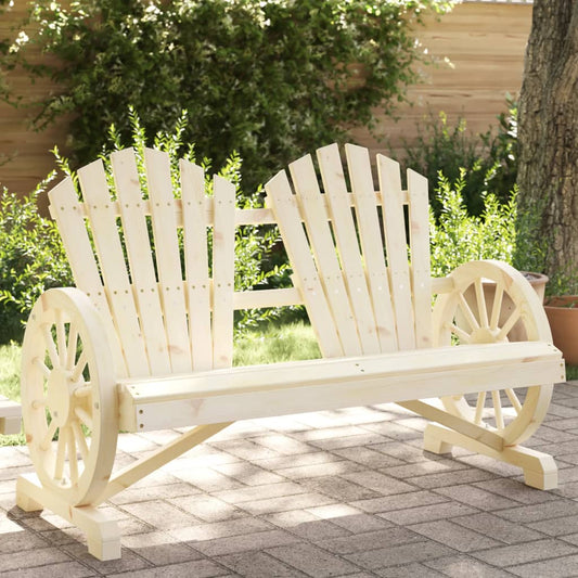 Sedia da Giardino Adirondack 2 Posti in Legno Massello di Abete - homemem39