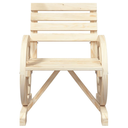 Sedia da Giardino 58x58x78,5 cm in Legno Massello di Abete - homemem39