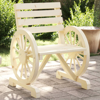 Sedia da Giardino 58x58x78,5 cm in Legno Massello di Abete - homemem39