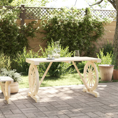 Tavolo da Giardino 115x55x65 cm in Legno Massello di Abete - homemem39