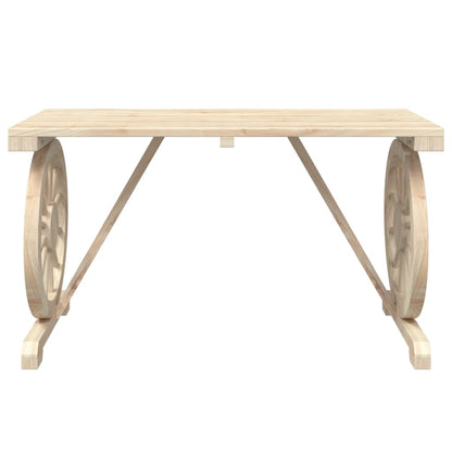 Tavolo da Giardino 115x55x65 cm in Legno Massello di Abete - homemem39