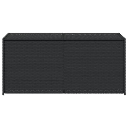 Contenitore da Giardino Nero 283L in Polyrattan - homemem39