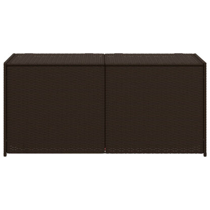 Contenitore da Giardino Marrone 283L in Polyrattan - homemem39