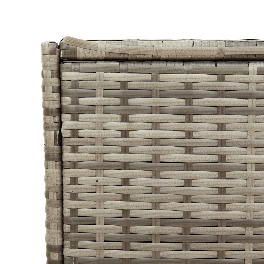 Contenitore da Giardino Grigio 283L in Polyrattan - homemem39