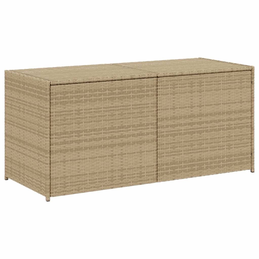 Contenitore da Giardino Beige Misto 283L in Polyrattan