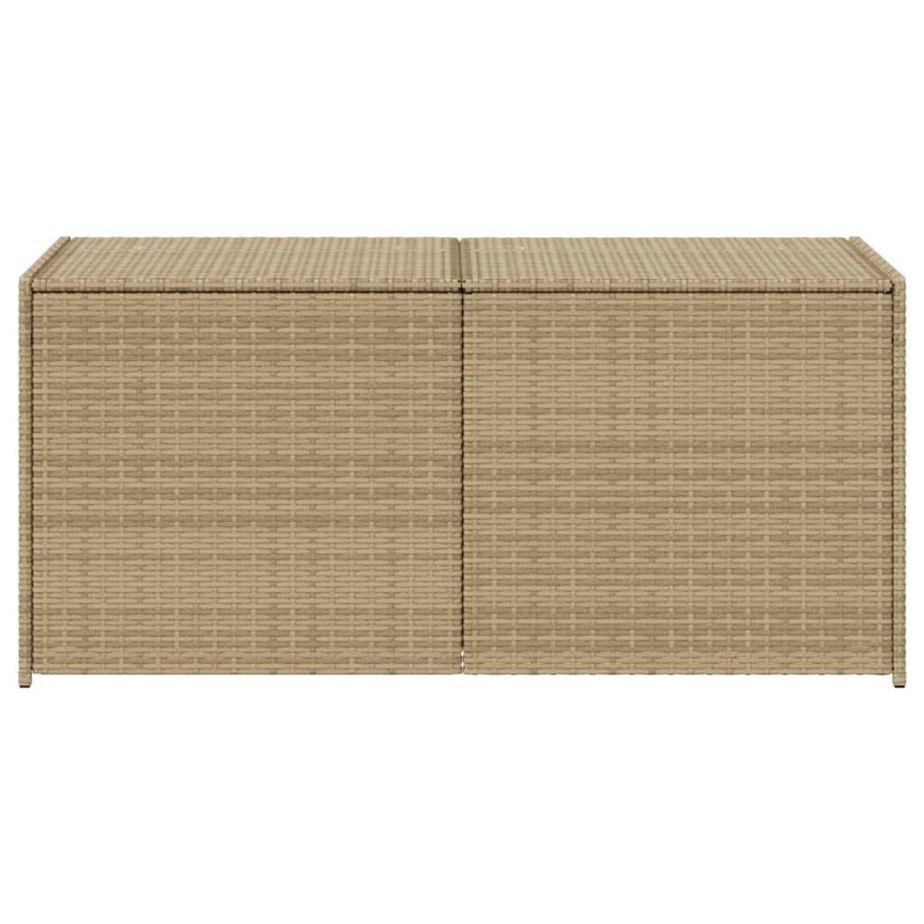 Contenitore da Giardino Beige Misto 283L in Polyrattan