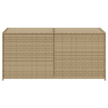 Contenitore da Giardino Beige Misto 283L in Polyrattan