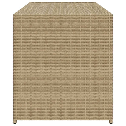 Contenitore da Giardino Beige Misto 283L in Polyrattan