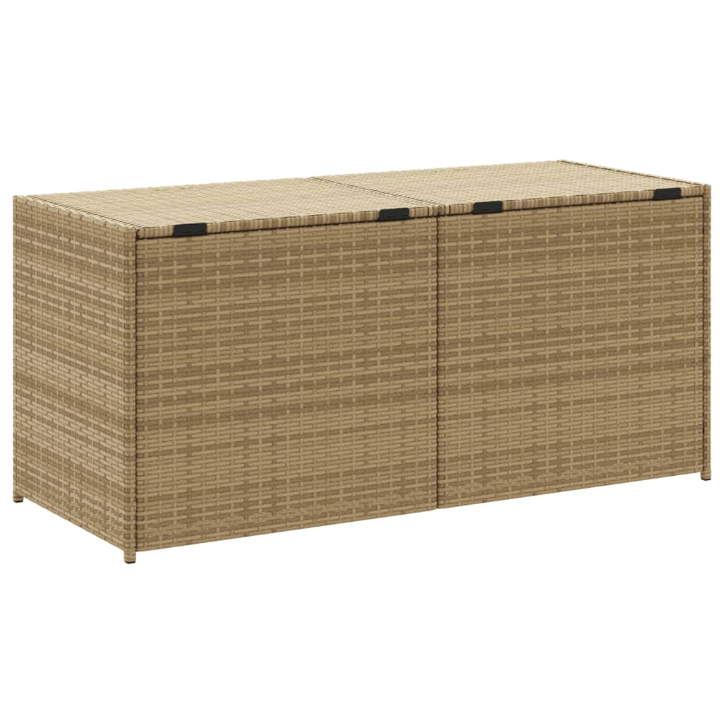 Contenitore da Giardino Beige Misto 283L in Polyrattan