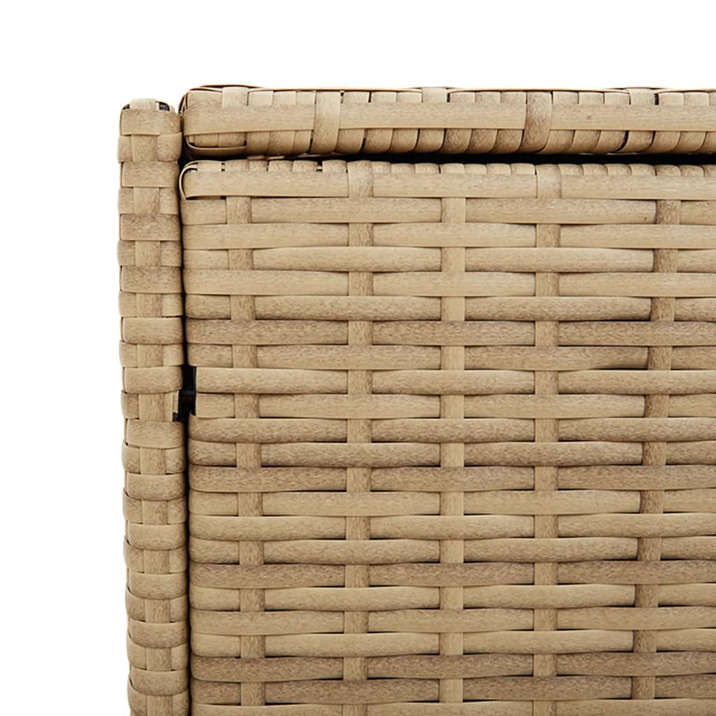 Contenitore da Giardino Beige Misto 283L in Polyrattan