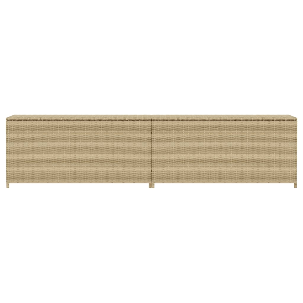 Contenitore da Giardino Beige Misto 469L in Polyrattan - homemem39