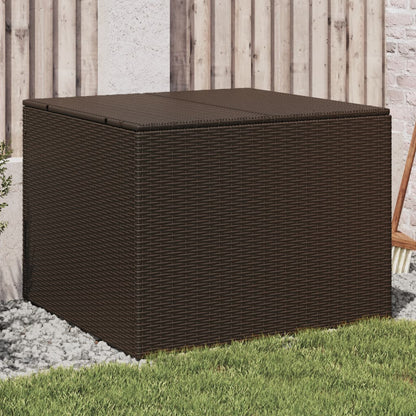 Contenitore da Giardino Marrone 291L in Polyrattan - homemem39