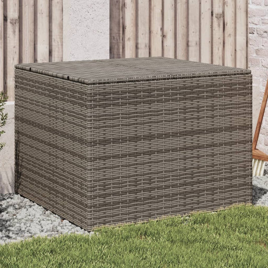 Contenitore da Giardino Grigio 291L in Polyrattan - homemem39