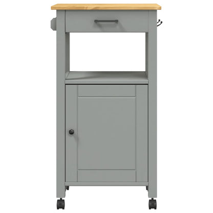 Carrello da Cucina MONZA 48x40x90 cm in Legno Massello di Pino