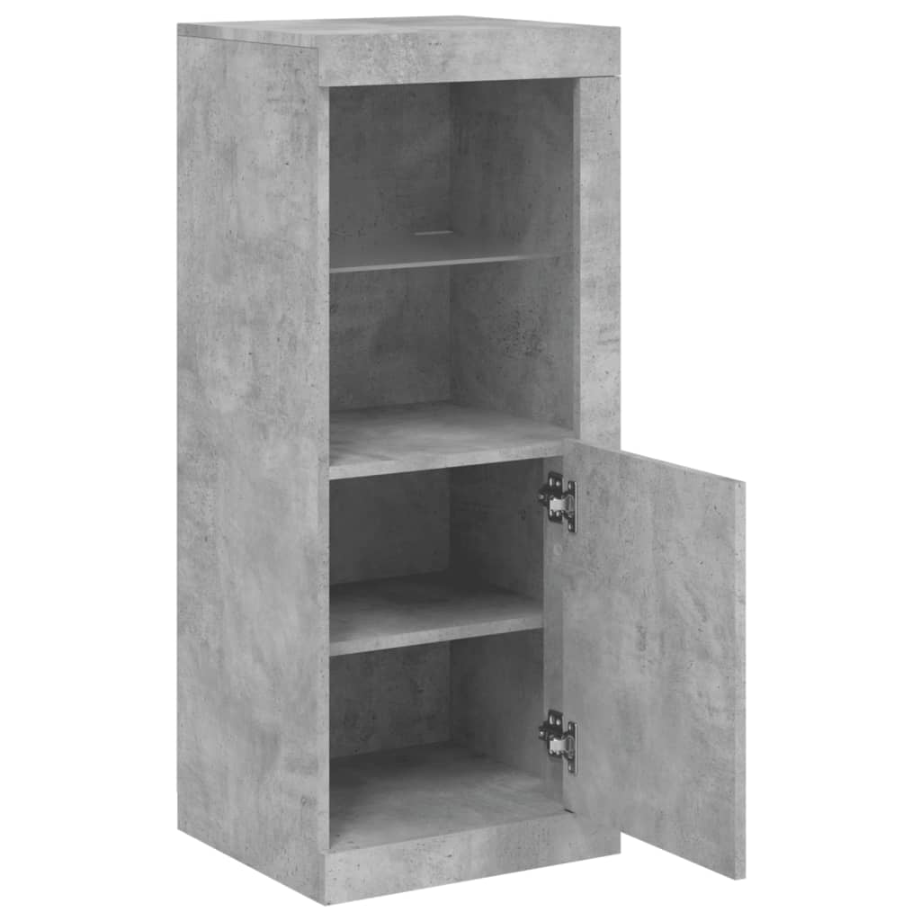 Credenza con Luci LED Grigio Cemento 41x37x100 cm - homemem39