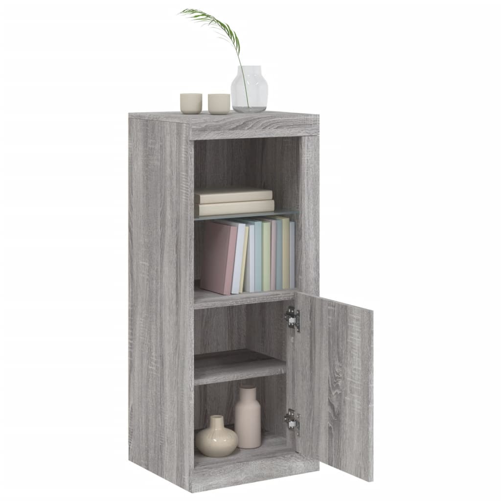 Credenza con Luci LED Grigio Sonoma 41x37x100 cm - homemem39