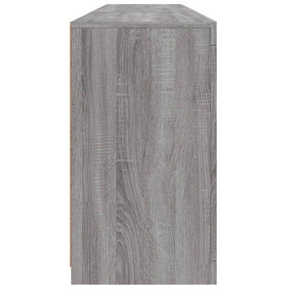 Credenza con Luci LED Grigio Sonoma 162x37x67 cm