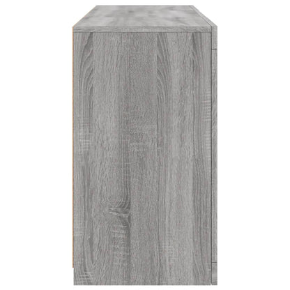 Credenza con Luci LED Grigio Sonoma 123x37x67 cm - homemem39