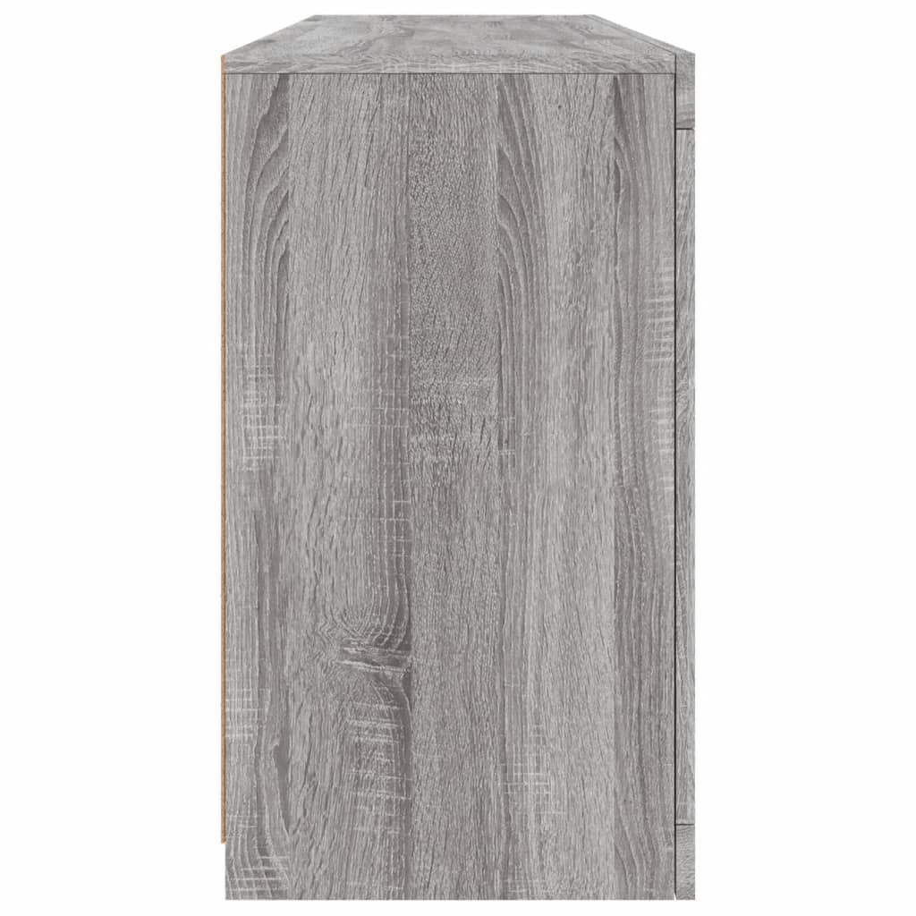 Credenza con Luci LED Grigio Sonoma 163x37x67 cm - homemem39