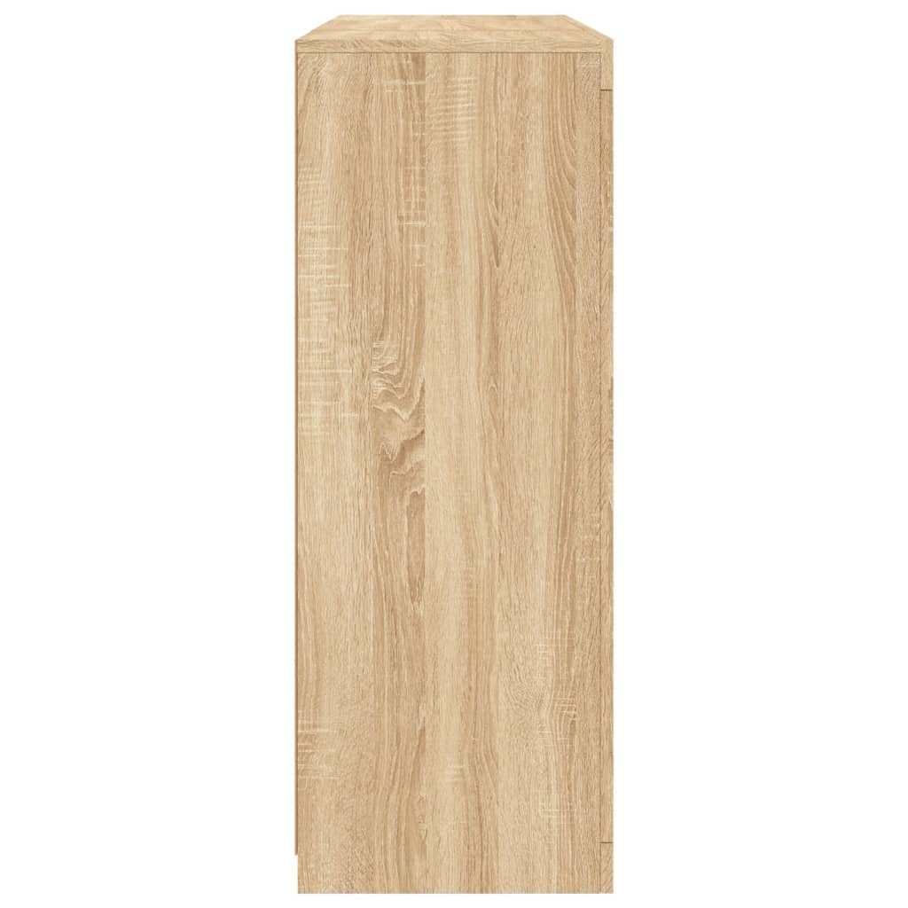 Credenze con Luci LED 3 pz Rovere Sonoma in Legno Multistrato - homemem39