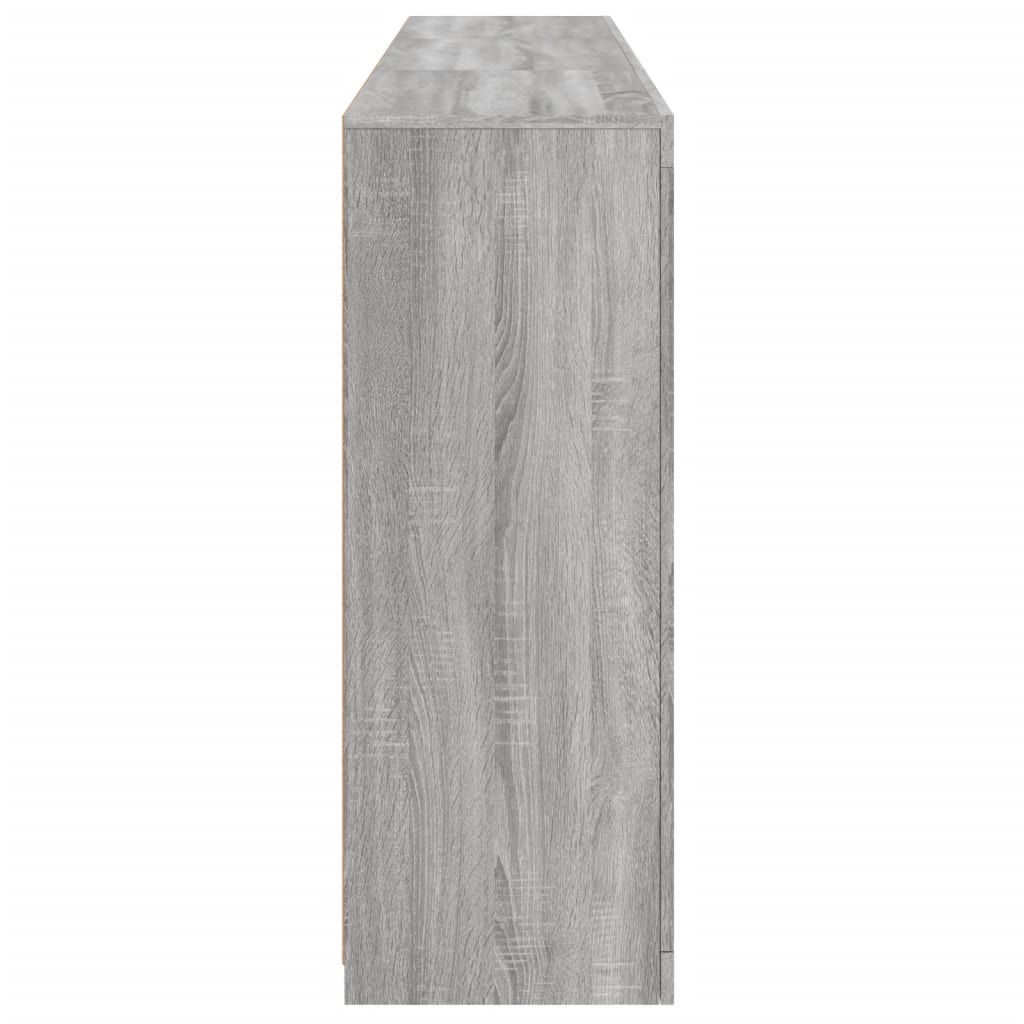 Credenza con Luci LED Grigio Sonoma 181,5x37x100 cm - homemem39