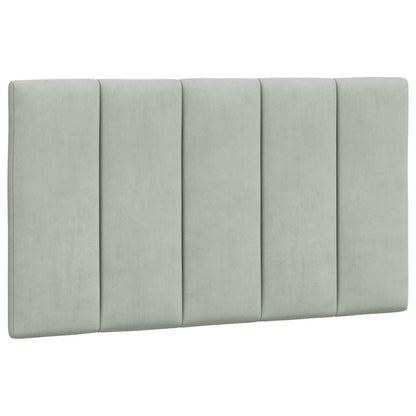 Cuscino Testiera Grigio Chiaro 80 cm in Velluto
