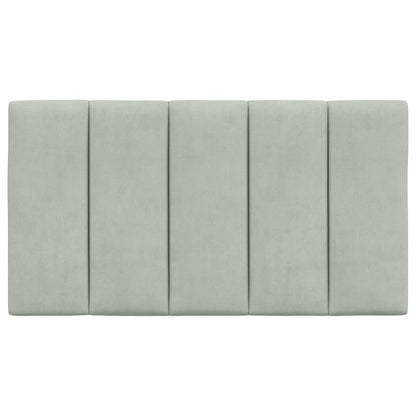 Cuscino Testiera Grigio Chiaro 80 cm in Velluto