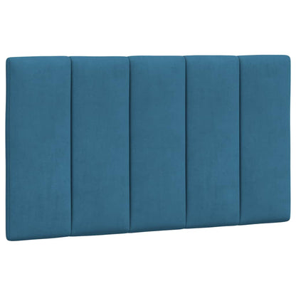Cuscino Testiera Blu 80 cm in Velluto