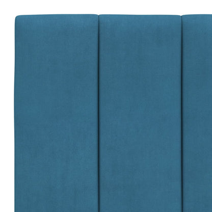 Cuscino Testiera Blu 80 cm in Velluto
