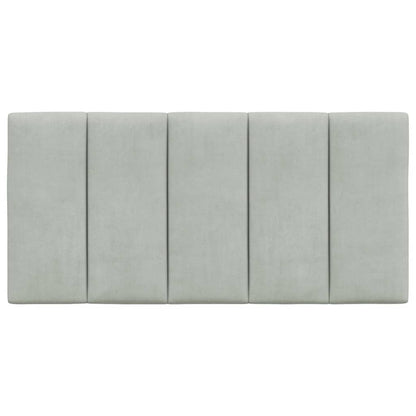 Cuscino Testiera Grigio Chiaro 100 cm in Velluto