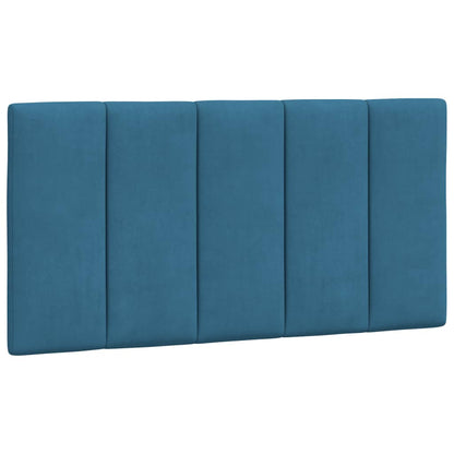 Cuscino Testiera Blu 100 cm in Velluto