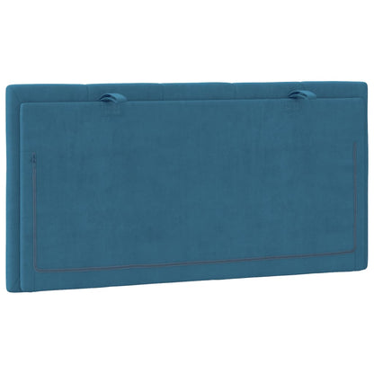 Cuscino Testiera Blu 100 cm in Velluto