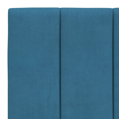 Cuscino Testiera Blu 100 cm in Velluto