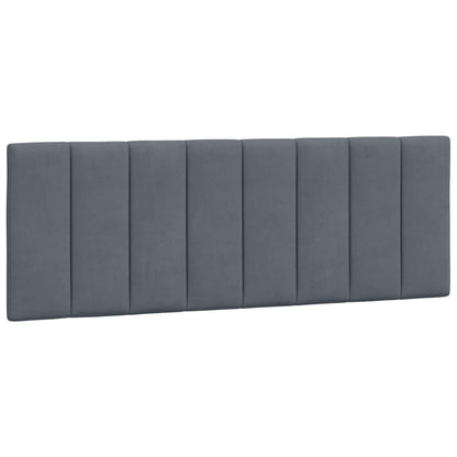 Cuscino Testiera Grigio Scuro 120 cm in Velluto