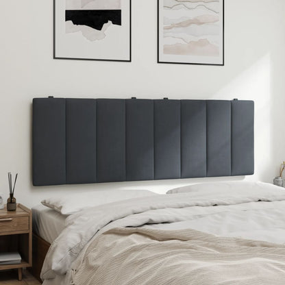 Cuscino Testiera Grigio Scuro 120 cm in Velluto