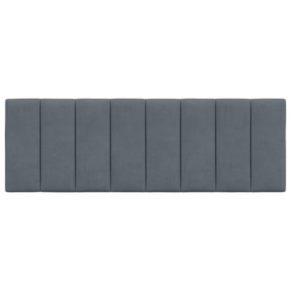 Cuscino Testiera Grigio Scuro 120 cm in Velluto