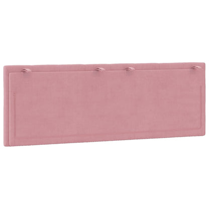 Cuscino Testiera Rosa 120 cm in Velluto