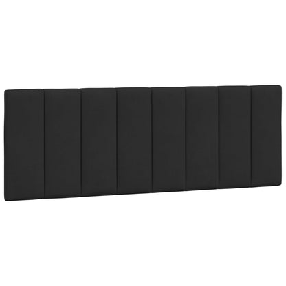 Cuscino Testiera Nero 140 cm in Velluto