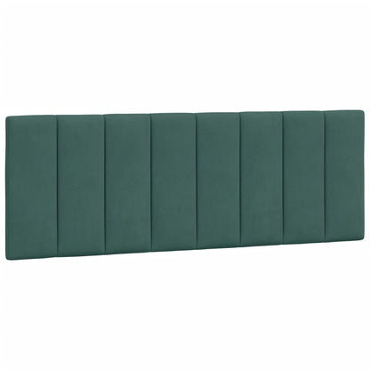 Cuscino Testiera Verde Scuro 140 cm in Velluto