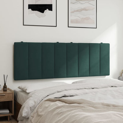 Cuscino Testiera Verde Scuro 140 cm in Velluto
