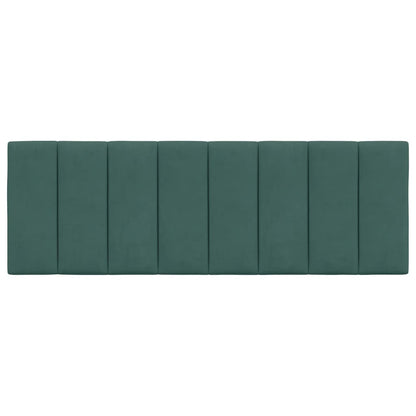 Cuscino Testiera Verde Scuro 140 cm in Velluto
