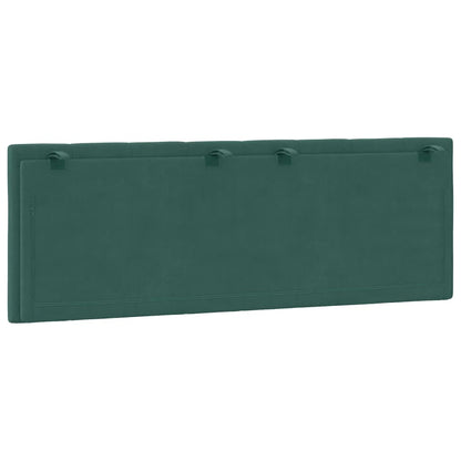 Cuscino Testiera Verde Scuro 140 cm in Velluto