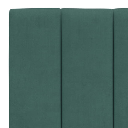 Cuscino Testiera Verde Scuro 140 cm in Velluto