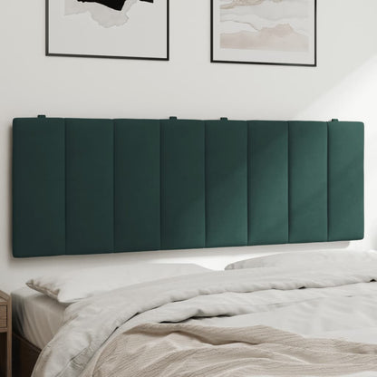 Cuscino Testiera Verde Scuro 140 cm in Velluto