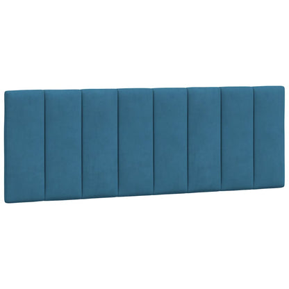 Cuscino Testiera Blu 140 cm in Velluto