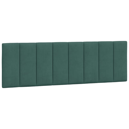 Cuscino Testiera Verde Scuro 160 cm in Velluto