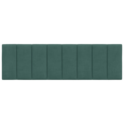 Cuscino Testiera Verde Scuro 160 cm in Velluto