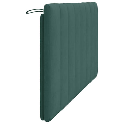 Cuscino Testiera Verde Scuro 160 cm in Velluto