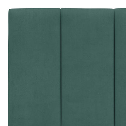 Cuscino Testiera Verde Scuro 160 cm in Velluto